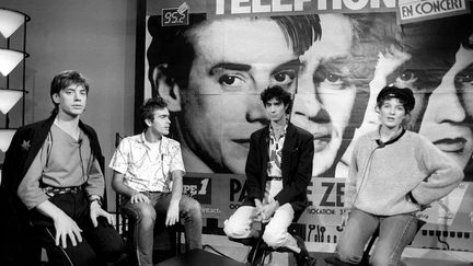 Le groupe T&eacute;l&eacute;phone, photographi&eacute; en octobre 1994 &agrave; Paris. (GEORGES BENDRIHEM / AFP)