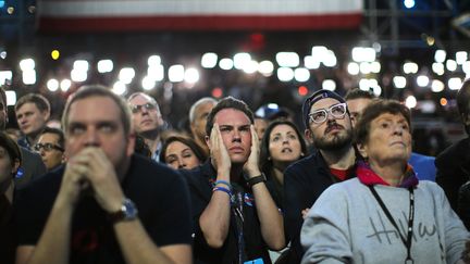 Les supporters de Clinton à la soirée électorale de New-York. (CARLOS BARRIA / REUTERS)