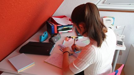 Durant le confinement, les étudiants doivent parfois faire face à une mauvaise connexion Internet ou à l'absence d'ordinateur pour continuer à suivre leurs cours. (photo d'illustration) (JEAN-MARC LOOS / MAXPPP)