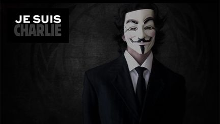  (Le collectif de hackers Anonymous réagit à l'attaque contre Charlie Hebdo © capture d'écran Anonymous)