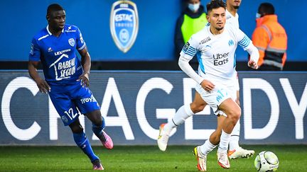 L'OM a perdu deux points précieux sur la pelouse de Troyes, dimanche. (MATTHIEU MIRVILLE / MATTHIEU MIRVILLE)