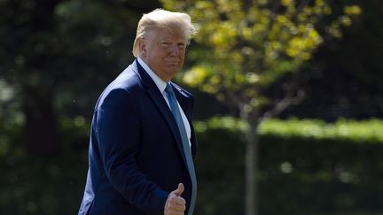 Donald Trump à la Maison Blanche à Washington, le 4 octobre 2019. (ANDREW CABALLERO-REYNOLDS / AFP)