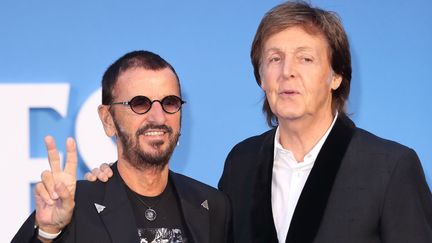 Les ancien Beatles Ringo Starr et Paul McCartney, à Londres en septembre 2016.
 (Karwai Tang/WireImage/Getty)