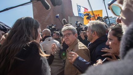 Jean-Luc Mélenchon à son arrivée au Palais de justice de Bobigny, le 19 septembre 2019. (MAXPPP)