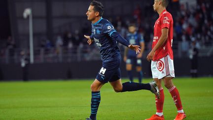 Florian Thauvin a été le grand homme de la victoire marseillaise à Brest (LOIC VENANCE / AFP)