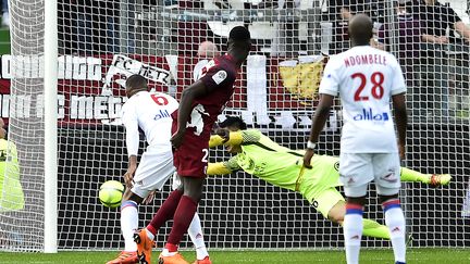 Marcelo buteur face à Metz (JEAN-CHRISTOPHE VERHAEGEN / AFP)