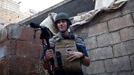 Le journaliste am&eacute;ricain James Foley, le 5 novembre 2012 &agrave; Alep (Syrie). (NICOLE TUNG / AFP)