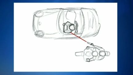 Dessin d'enqu&ecirc;te sur l'assassinat d'Antoine Sollacaro. (FRANCE 3 CORSE)