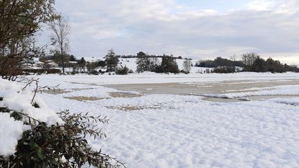 Le département du Rhône s'est reveillé sous la neige vendredi 15 novembre.&nbsp; (MATHILDE IMBERTY / FRANCEINFO)