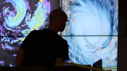 L'alerte rouge cyclonique a été déclenchée à La Réunion avant le passage du cyclone Belal. (RICHARD BOUHET / AFP)