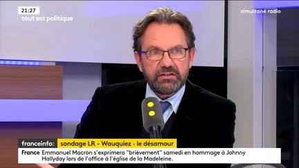 Le député honoraire de la 1e circonscription des Français de l'étranger, co-fondateur du parti Agir, était l'invité de Tout est politique, jeudi 7 décembre sur franceinfo. (FRANCEINFO / RADIO FRANCE)