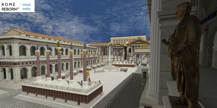 La Rome antique en réalité virtuelle "Rome Reborn" ("Renaissance de Rome")
 (HANDOUT / ROME REBORN VIRTUAL REALITY PROJECT / FLYOVER ZONE PRODUCTIONS / AFP)