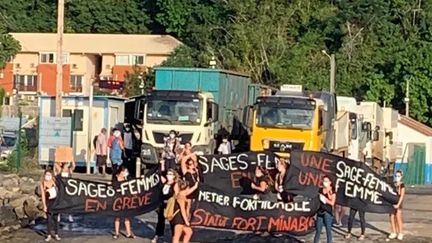 Manifestation des sages femmes à Mayotte, mercredi 5 mai 2021.&nbsp; (MAYOTTE LA 1ERE)