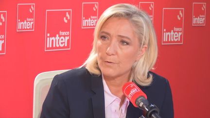 Marine Le Pen, guest of France Inter.  (FRANCE INTER)