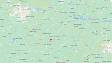 Un agent du fisc a été tué ce lundi lors d'un controle fiscal à Bullecourt (Pas-de-Calais). (CAPTURE D'ECRAN GOOGLE MAPS)