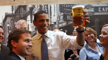 Barack Obama, en mai 2008, en Caroline-du-Nord. (EMMANUEL DUNAND / AFP)