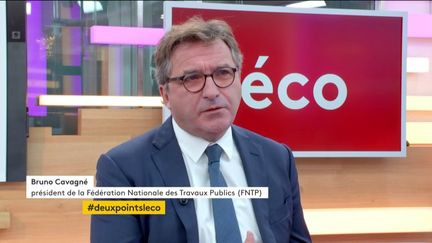 Invité de Stéphane Dépinoy dans ":l'éco", Bruno Cavagné, président de la Fédération Nationale des Travaux Publics analyse la situation des ponts en France et parle de la croissance dans le secteur des travaux publics.