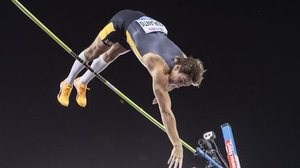 Mondo Duplantis lors du meeting de Zurich, le 31 août 2023. (PHILIPP SCHMIDLI / MAXPPP)