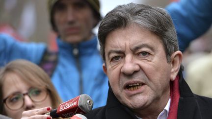 Le leader du Front de Gauche Jean-Luc M&eacute;lenchon, le 15 f&eacute;vrier 2015 &agrave; Paris. (LOIC VENANCE / AFP)