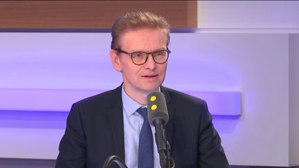 Jacques Baudoz, le président de JouéClub, le 18 décembre 2018 sur franceinfo. (FRANCEINFO / RADIOFRANCE)