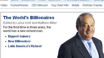 Carlos Slim, l'homme le plus riche du monde, selon le magazine "Forbes"