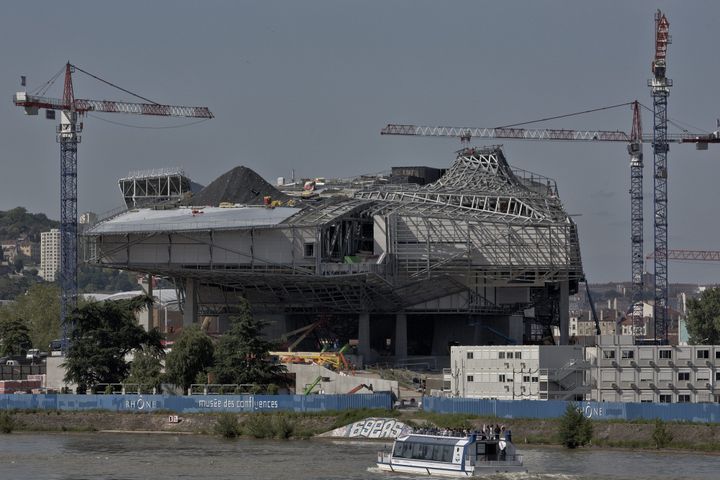 Le musée des Confluences en chantier, ici en juin 2013
 (Maxime Jegat / Maxppp)