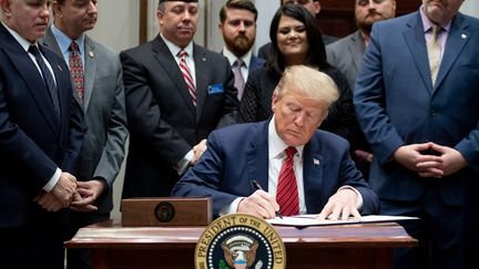 Donald Trump à Washington DC, le 5 mars 2019.&nbsp; (SAUL LOEB / AFP)