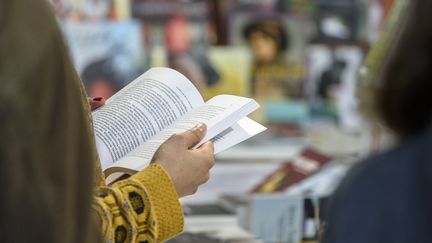 Lectrice à la Foire du livre de Bruxelles, le 18 février 2019 (photo d'illustration) (MAXPPP)