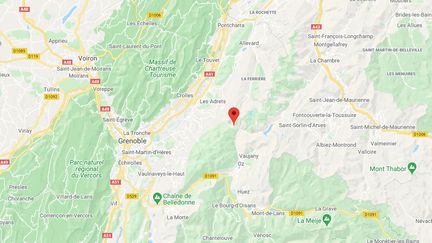 Le Pas de Coche (Isère). (GOOGLE MAP / RADIO FRANCE)