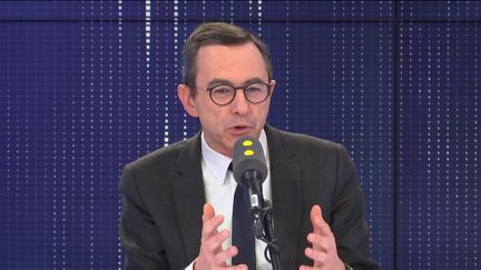 Bruno Retailleau, sénateur de Vendée, président du groupe Les Républicains, invité du "8h30 franceinfo", mercredi 22 janvier 2020.&nbsp; (FRANCEINFO / RADIOFRANCE)