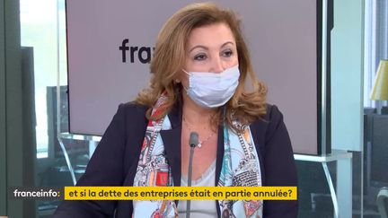 Sonia Arrouas, présidente de la Conférence générale des juges consulaires de France, était l'invitée éco de franceinfo jeudi 15 avril. (FRANCEINFO / RADIOFRANCE)