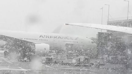 Les aéroports et les gares n'ont pas été épargnés par les perturbations dues aux chutes de neige. À Roissy-Charles de Gaulle notamment, de nombreux avions sont restés cloués au sol.