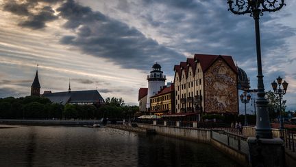 Le centre-ville de l'enclave de Kaliningrad, Russie, en juin 2018. (PATRICK HERTZOG / AFP)