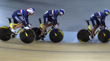 La France est à la pointe de la technologie avec ses vélos Look L96 (ERIC FEFERBERG / AFP)