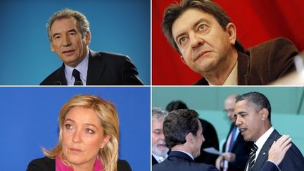 Expressions du visage ou mouvements r&eacute;p&eacute;t&eacute;s, la gestuelle des candidats veut dire beaucoup.&nbsp; (SIPA / MONTAGE FTVI)