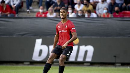 Loïc Badé lors de la réception de Tottenham en Ligue Europa Conference, le 16 septembre. (JEAN CATUFFE / JEAN CATUFFE)