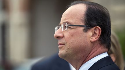 Le pr&eacute;sident Fran&ccedil;ois Hollande, au palais de l'Elys&eacute;e, le 19 juillet 2012. (FRED DUFOUR / AFP)