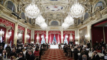 &nbsp; (Le dîner d'Etat en l'honneur du Président de Singapour le 18 mai 2015 à l'Elysée©MAXPPP)