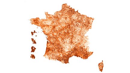 La carte de France du taux de chômage en 2016. (FRANCEINFO / FLOURISH)