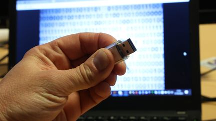 Le virus PlugX est transmis via les clés USB. Photo d'illustration. (JEAN-FRANCOIS FREY / MAXPPP)