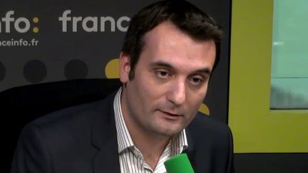 Florian Philippot, président du parti Les Patriotes, était l'invité de L'interview J-1, lundi 6 novembre sur franceinfo. (FRANCEINFO / RADIOFRANCE)