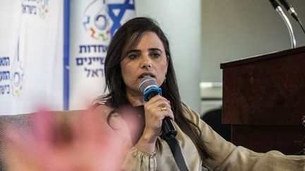 La ministre de l'Intérieur Ayelet Shaked, le 19 octobre 2022 à Tel Aviv (Israël) (ILIA YEFIMOVICH / DPA)