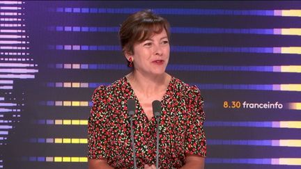 La présidente PS de la région Occitanie, Carole Delga, était l'invité du "8h30 franceinfo" samedi 16 septembre 2023 (FRANCEINFO/RADIOFRANCE)