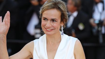 Sandrine Bonnaire sur le tapis rouge de Cannes.
 (F.Dugit /Photopqr / Le Parisien /MaxPPP)