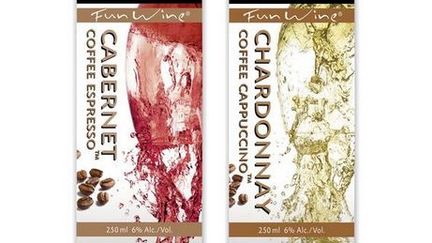 Les canettes de vin aromatis&eacute; au caf&eacute; commercialis&eacute;es par Friends&nbsp;fun wine aux Etats-Unis.&nbsp; (FRIENDS FUN WINE / TWITTER )