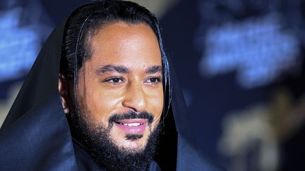 Le chanteur Slimane lors de la cérémonie des NRJ Music Awards, le 1er novembre 2024 à Cannes (Alpes-Maritimes). (VALERY HACHE / AFP)