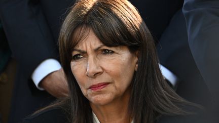 La maire de Paris, Anne Hidalgo, le 6 octobre 2023 à Paris. (MIGUEL MEDINA / AFP)