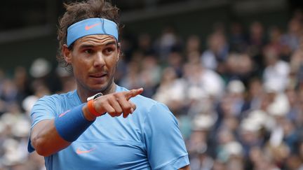 Rafael Nadal pendant Roland-Garros 2015. (PATRICK KOVARIK / AFP)