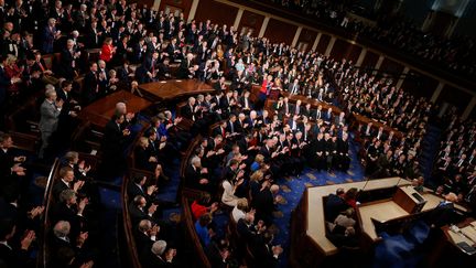 Le Congrès américain réunit pour le traditionnel discours sur l'"état de l'union" prononcé par Donald Trump le 30 jnavier 2018. (REUTERS / MSF)