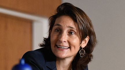 Amélie Oudéa-Castera, alors directrice générale de la Fédération française de tennis, le 9 décembre 2021. (CHRISTOPHE SAIDI/SIPA)